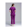 Open Shoulder Round Neck Medical Scrub Sets Uniforms